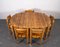 Dining Table and Chairs in the style of Rainer Daumiller, 1970s, Set of 6 3