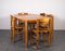 Esstisch und Stühle im Stil von Rainer Daumiller, 1970er, 6er Set 12