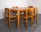 Dining Table and Chairs in the style of Rainer Daumiller, 1970s, Set of 6 4