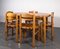 Mesa de comedor y sillas al estilo de Rainer Daumiller, años 70. Juego de 6, Imagen 10