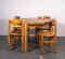 Dining Table and Chairs in the style of Rainer Daumiller, 1970s, Set of 6 8