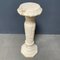 Alabaster Religious Column Carved 16