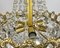 Empire Belgian Gilt Metal and Glass Chandelier, 1970s, Image 5