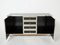 Brass Chrome Black Acrylic Glass Sideboard by Michel Pigneres, 1970s, Image 4