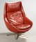 Rotatable Cognac Brown Leather Armchair by H.W. Klein for Bramin, Image 3