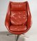 Rotatable Cognac Brown Leather Armchair by H.W. Klein for Bramin 2