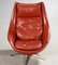 Rotatable Cognac Brown Leather Armchair by H.W. Klein for Bramin, Image 2