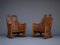 Scandinavian Elm Wood Childrens Rocking Chairs, Set of 2 1