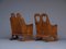 Scandinavian Elm Wood Childrens Rocking Chairs, Set of 2 4