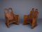 Scandinavian Elm Wood Childrens Rocking Chairs, Set of 2 14