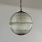 Mid-Century Parisian Glass Holophane Globe Pendant Light 1