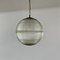 Mid-Century Parisian Glass Holophane Globe Pendant Light 7