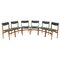 Teak Dining Chairs, Denmark, 1960s, Set of 6 1