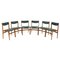 Teak Dining Chairs, Denmark, 1960s, Set of 6, Image 1