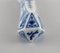 Blue Porcelain Onion Knife Rests, 1900s, Set of 10 6