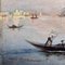 Venecia antigua, siglo XIX, óleo sobre lienzo, enmarcado, Imagen 3