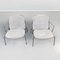 Italienische 21st Century Armlehnstühle mit weißem Metallgestell von Citterio für B & b, 2000er, 2er Set 2
