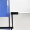 Modern Italian Blue Leather Chairs by Ballerina Herbert Ohl for Matteo Grassi, 1991, Set of 6, Image 10