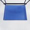 Modern Italian Blue Leather Chairs by Ballerina Herbert Ohl for Matteo Grassi, 1991, Set of 6 6