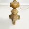 Antike italienische Tischlampen aus gold lackiertem Holz & beigem Stoff, 1800er, 2er Set 11