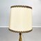 Antike italienische Tischlampen aus gold lackiertem Holz & beigem Stoff, 1800er, 2er Set 4