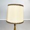 Antique Italian Gold Painted Wood and Beige Fabric Table Lamps, 1800s, Set of 2 4