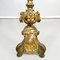 Antike italienische Tischlampen aus gold lackiertem Holz & beigem Stoff, 1800er, 2er Set 10