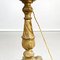 Antique Italian Gold Painted Wood and Beige Fabric Table Lamps, 1800s, Set of 2 9