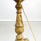 Antique Italian Gold Painted Wood and Beige Fabric Table Lamps, 1800s, Set of 2, Image 9