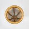 Italian Wood and Wickher Round Ball Holder, 1900s, Image 3