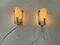 Mid-Century Green Curved Glass Sconces, Germany, 1950s, Set of 2 3