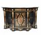 French Marquetry Inlay Serpentine Cabinet 1