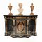 French Marquetry Inlay Serpentine Cabinet 2