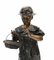 Statue de Fille Victorienne en Bronze 2