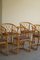 Vintage Danish Bamboo Dining Chairs, 1960s, Set of 6 9