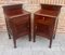 Art Nouveau Walnut Nightstands, 1900s, Set of 2 3