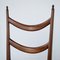 Leather Wooden Chairs by Osvaldo Borsani Production, 1950s, Set of 6 5