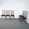 Leather Wooden Chairs by Osvaldo Borsani Production, 1950s, Set of 6 7
