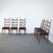 Leather Wooden Chairs by Osvaldo Borsani Production, 1950s, Set of 6, Image 7