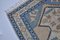 Vintage Beige and Blue Anatolian Area Rug, Image 8