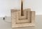 Large Mid-Century Travertine Marble Table Lamp, Italy, 1970s 12