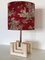 Large Mid-Century Travertine Marble Table Lamp, Italy, 1970s, Image 14