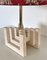 Large Mid-Century Travertine Marble Table Lamp, Italy, 1970s, Image 13