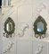 Antique Victorian Brass Wall Mirrors, Set of 2 1