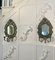 Miroirs Muraux Victoriens Antiques en Laiton, Set de 2 1