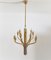 Lámpara de araña Mid-Century de latón de Staff Leuchten, años 70, Imagen 17