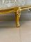 Antike viktorianische geschnitzte vergoldete französische Sitzbank 13