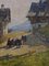 Angelo Pavan, Pintura de paisaje de montaña, años 20, óleo sobre tabla, enmarcado, Imagen 3