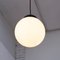 Vintage White Milk Glass Suspension Light, Italy, Image 3