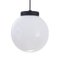 Vintage White Milk Glass Suspension Light, Italy, Image 1